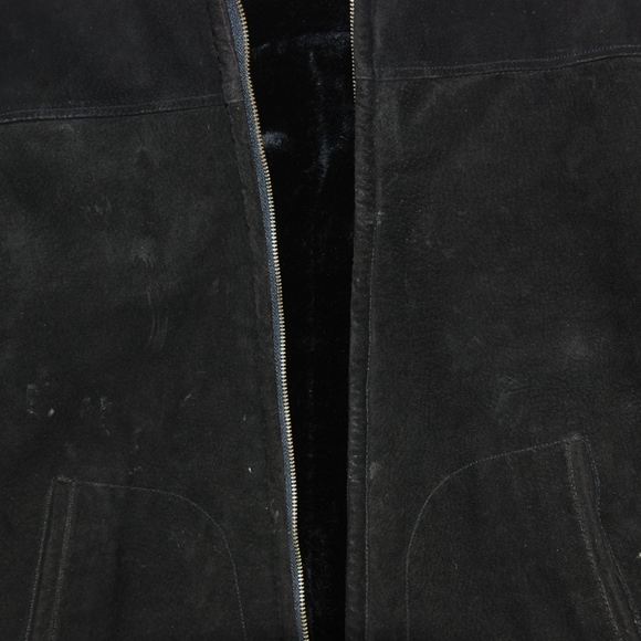 100% Genuine Leather Wilsons Black Jacket Sz S - Picture 6 of 8